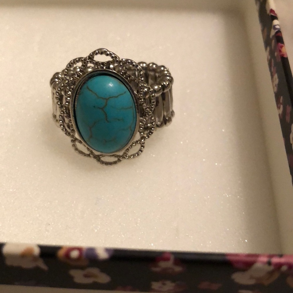Turquoise Stone Ring - Picture 2 of 4